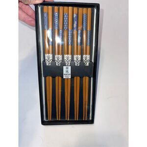 NIB Kafuh‎ Japanese Style Chopsticks Set Of 5